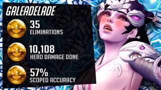 Gale Widow Dominating On Snipers Map - Overwatch Season 29 Top 500