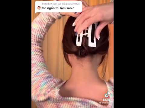 Cách kẹp tóc càng cua hàn quốc cho tóc layer