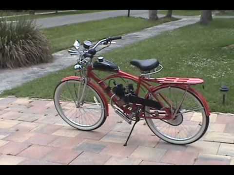 Motorized Bicycle Retro Style Cruiser American Made Murray Bicycle 1991 1950 39 S Replica Retro Style Cruiser With Motor For Sale At...
