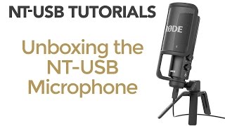 Unboxing the RØDE NT-USB Microphone