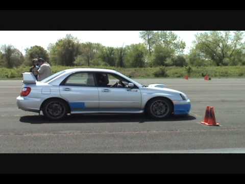 bdi's 2005 Subaru STI 99STU modified autocross runs SCCA april 18,2010
