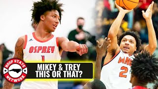 Mikey Williams said WHAT About Lebron James?! 😳 THIS OR THAT Interview with Teammate Trey Green!! 🤩😂