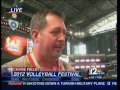 NBC 12 EVB Lives reports at Opening Ceremonies of 2012 Volleyball Festival