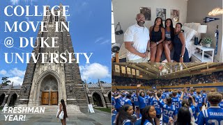 College Move-In Duke University Freshman Year
