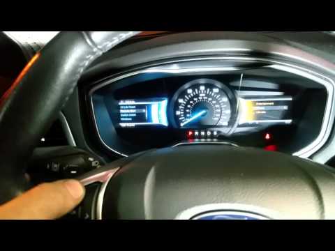 2013 2014 2015 2016 Ford Fusion Oil Change Required Reset ...