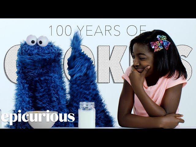 Kids Try 100 Years Of Cookies With Cookie Monster - Video