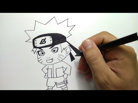 cara menggambar chibi Naruto / how to draw chibi naruto