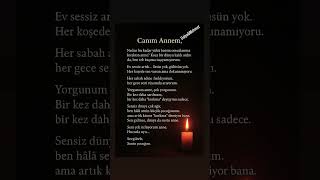 Canım Anam Seni Çok Özledim Işıklar Içinde Uyu Canım Anam..