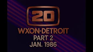 Wxon-Tv 20 Detroit, Michigan Commercialsads Jan 1986 Part 2 Of 2