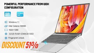 2023 Laptop 15.6 Intel Celeron N5095 Notebook Gamer 32Gb Ram 2048Gb Ssd Computer