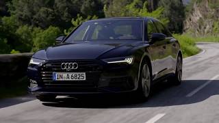 Audi A6 In Firmament Blue Driving Video