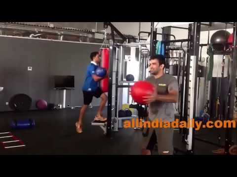 Yuvraj Singh and Zaheer Khan Training at France - Part 1