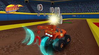 Blaze Et Les Monster Machines Course Contre Crusher Dans Le Désert Ou Le Monster Dôme