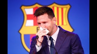 Highlight //from LIVESTREAM: LEO MESSI'S Press conference from Camp Nou