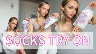 4K Usa Socks Try On Haul Shein Review 2025