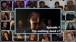 The Walking Dead Season 7 Episode 1 Reaction Mashup