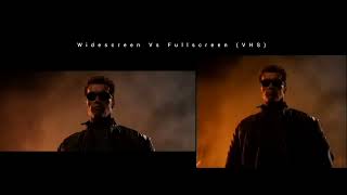Terminator 3 Rise Of The Machines Aspect Ratio Comparison Widescreen Vs Fullscreen Vhs 5