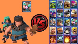 Pillos Vs Todas Las Cartas Terrestres Clash Royale