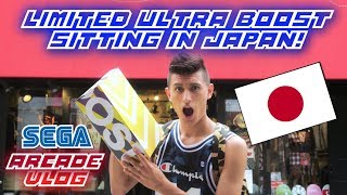 LIMITED ULTRA BOOST SITTING IN JAPAN! + J-WORLD AND ARCADE IN JAPAN VLOG!
