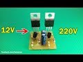 how to make simple inverter 12v to 220v using C1815 Transistor
