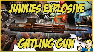 Junkies Explosive Gat Gun Weapon Spotlight Gat Gun Glitch Fallout 76