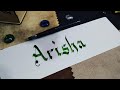 Calligraphy name for "Arisha" ||Whatsapp status.