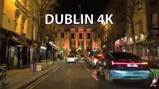 Dublin 4K - Night Drive - Ireland