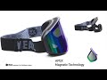 YEAZ APEX green - grey Magnetic Technology