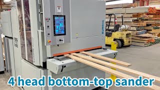 4 Unit Bottom Top Sander Installed - Kundig Technic-Botop-4