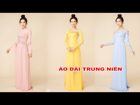 TOP 10 mẫu Áo dài trung niên cách tân sang trọng 2020