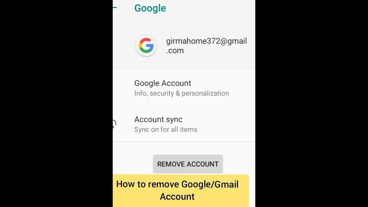 How to remove gmail/google account from you devices How to remove gmail/google account from you devices
