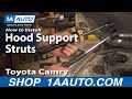 How To Install Replace Hood Support Struts Toyota Camry Lexus ES300 92-96 1AAuto.com