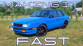 Plymouth Sundance 2.2 Turbo Sleeper Build Part 1 - Installing The Turbo, Making Some Boost