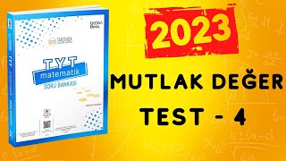 2023 345 Tyt Matemati̇k Soru Bankasi Çözümleri̇ Mutlak Değer Test 4