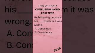This Or That Confusing Word Pair Test
