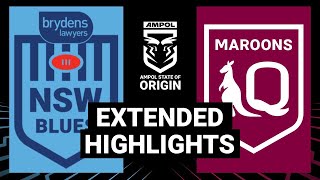 State Of Origin 2021 Game 3 Extended Highlights Nrl