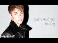 Justin Bieber - All I Want Is You (with lyrics)