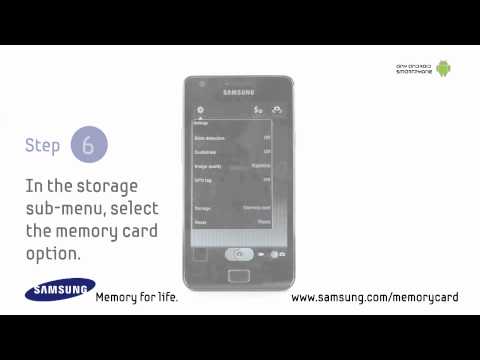 SD Card in an Android Smartphone and save media to the memory card