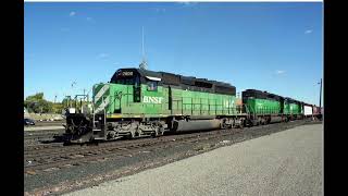 Burlington Northern, Bnsf Sd40-2 Leslie Rs3K Horn Sfx.