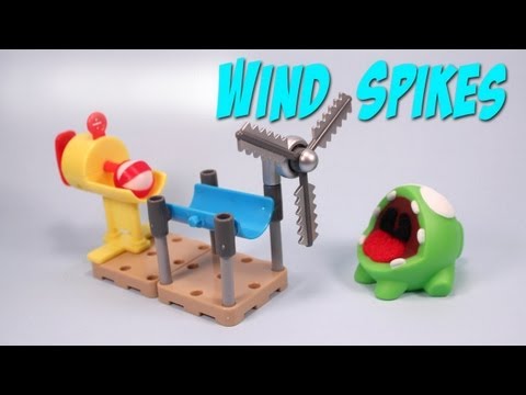 Cut the Rope Om Nom's Playground Quick Set: Windmill Toy Review A look at the Windmill Set, found USA retail, Toys R Us $9.99.