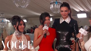 Kylie Jenner, Kendall Jenner and Kim Kardashian on Honoring Karl Lagerfeld | Met