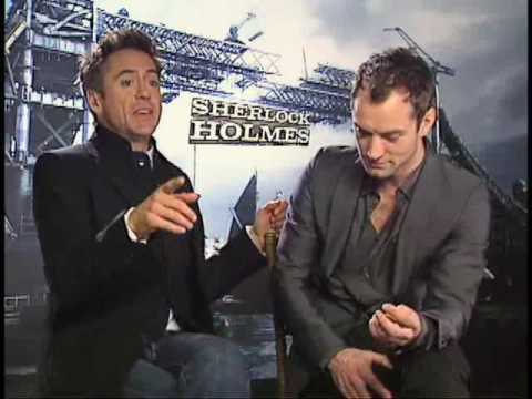 Sherlock Holmes Robert Downey Jr. and Jude Law Interview