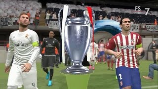 Real Madrid Vs Atletico Madrid - Pes 2016 Uefa Champions League Final Epic Party Hd