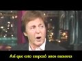 Paul McCartney Habla sobre su muerte en 1966 (en español)