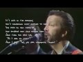 Eric Clapton & Mark Knopfler - Wonderful tonight (Lyrics)