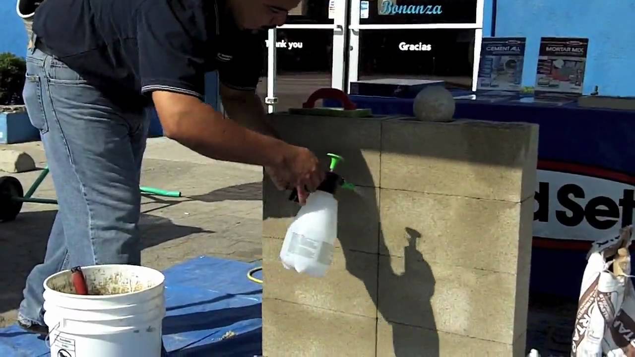 Rapid Set Demonstrates Their Cement All And Mortar Mix - YouTube