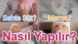 Reborn Bebeklere Sahte Süt, Mama Nasıl Yapılır? Fake Milk, And Food