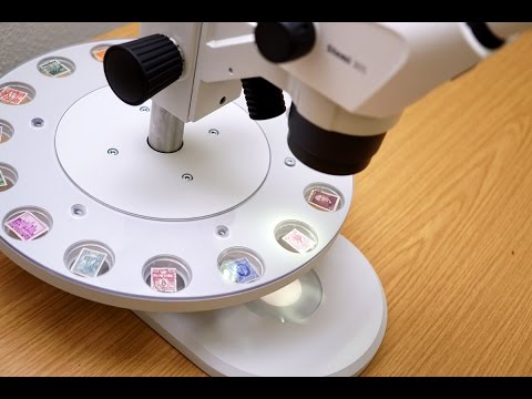 MikstaLED Tischstativ mit 16-fach Objekthalter für Stereomikroskope