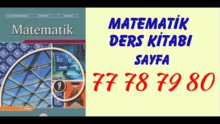 9.Sinif Matemati̇k Ders Ki̇tabi Sayfa 77-78-79-80 9.Sinif Matemati̇k Meb Yayinlari