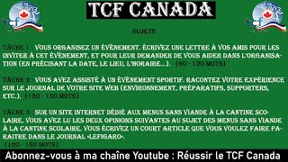 Tcf Canada Expression Écrite Correction